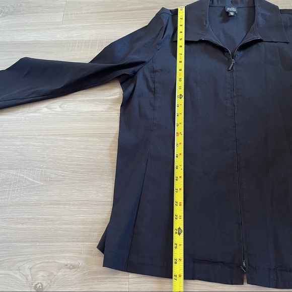 Eileen Fisher Double Breasted Linen Blend Jacket Shacket - Picture 7 of 8